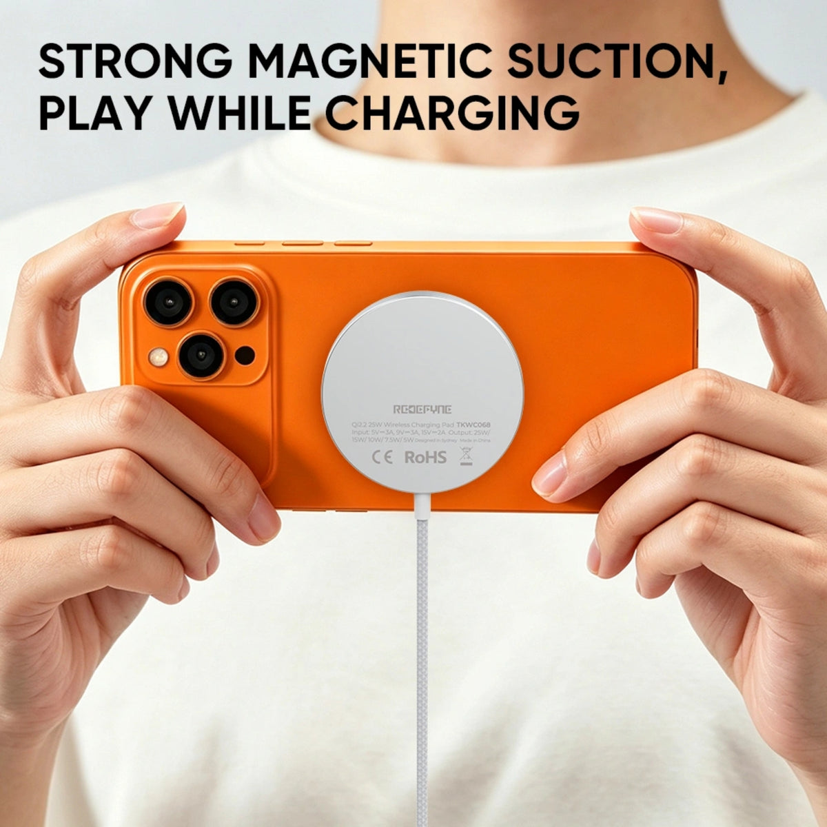 REDEFYNE Qi2.2 25W Magnetic Wireless Charging Pad - Silver - MyMobile