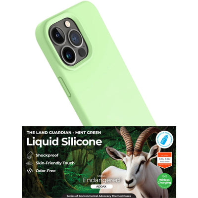Liquid Silicone Case Cover for iPhone 15 Green
