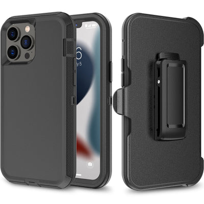 Shockproof Robot Armor Hard Plastic Case With Belt Clip For Iphone 14 Plus