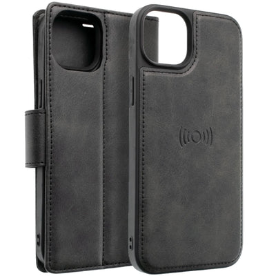 Hanman 2 In 1 Detachable Magnetic Flip Leather Wallet Cover Case For Iphone 14 Pro Max
