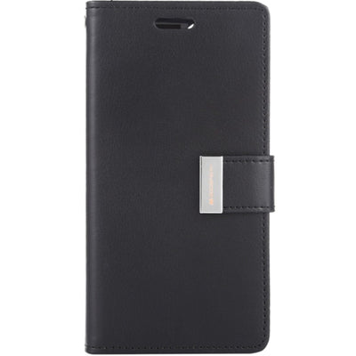 Mercury Rich Diary Case for iPhone 15 Black