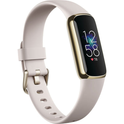 Fitbit Luxe Tracker L.White/S.Gold Stainless - MyMobile