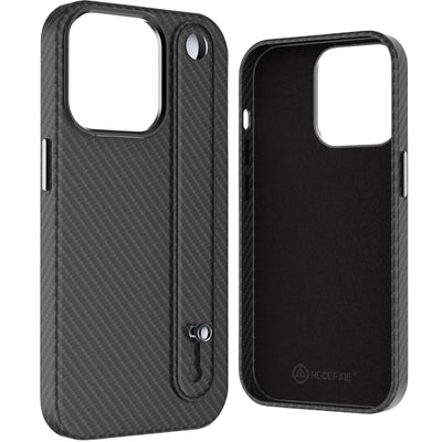 Redefine Metal Camera Lens Pu Leather Case With Hand Belt For Iphone 14 Pro
