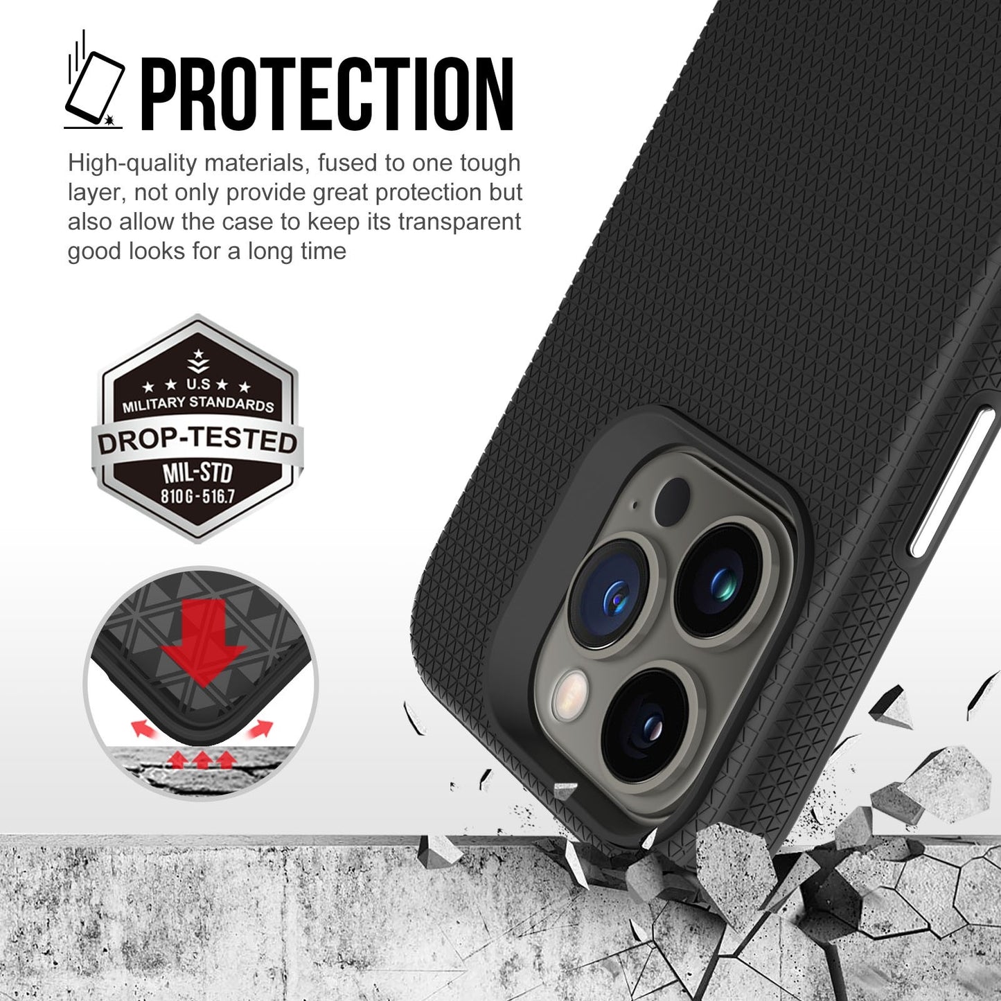 Rhinos Rugged Shockproof Magesafe Cover Case for iPhone 15 Pro Max