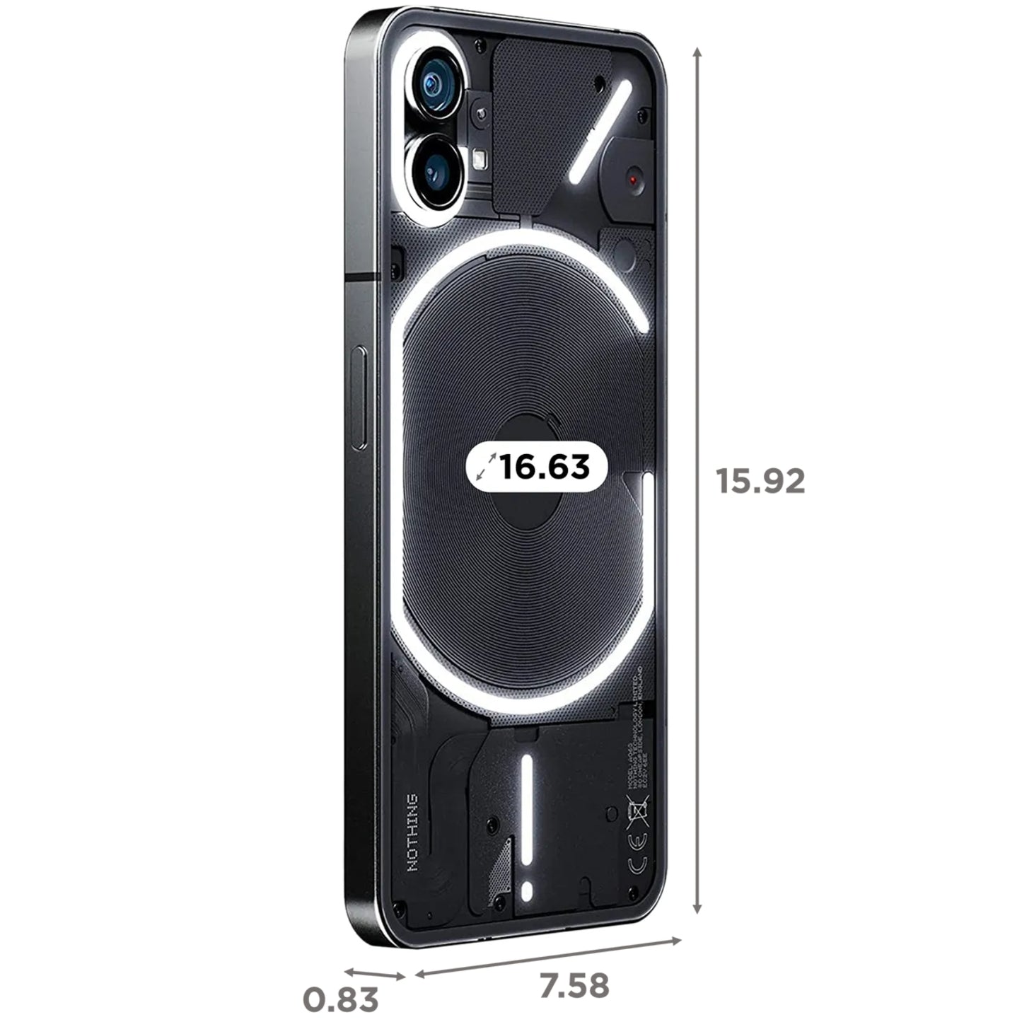 Nothing Mobile Phones (1) Dual 5G 128GB Black (8GB) - MyMobile