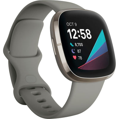 Fitbit Sense smartwatch Grey Silver Stainless - MyMobile
