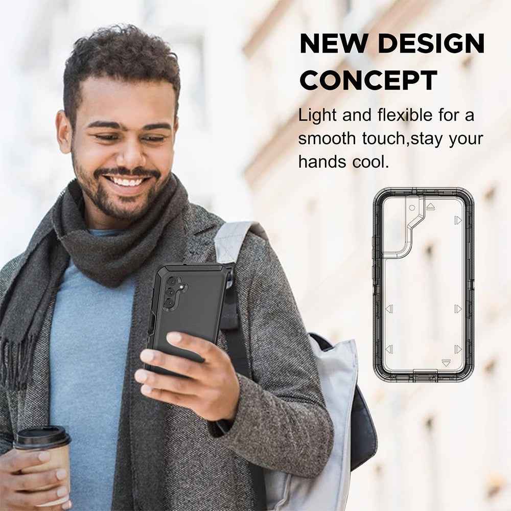Shockproof Robot Armor Hard Plastic Case Cover with Belt Clip for Samsung Galaxy A17 5G A176B / A26 5G A266B