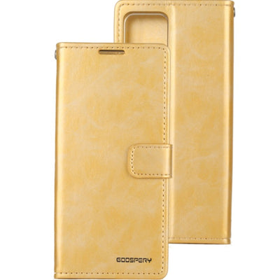 Mercury Bluemoon Diary Case for iPhone 15 Gold