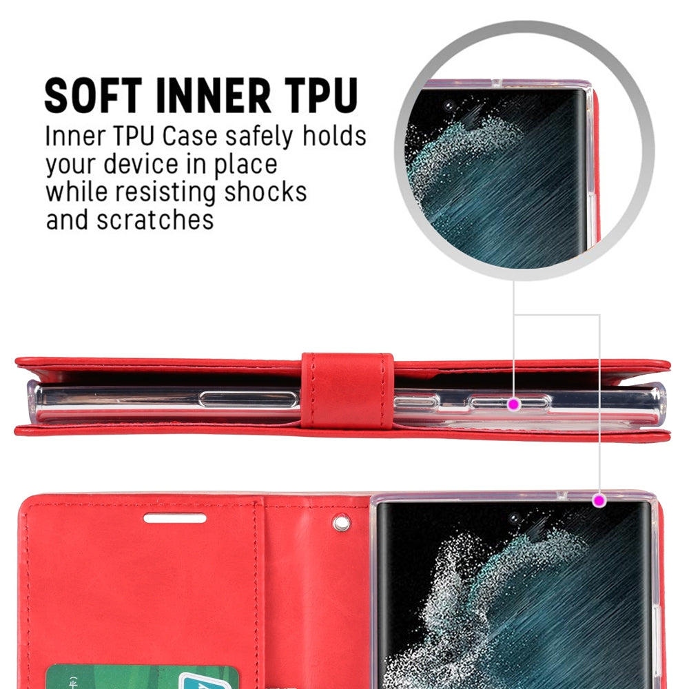 Mercury Blue Moon Diary Case for Samsung Galaxy S24 Ultra