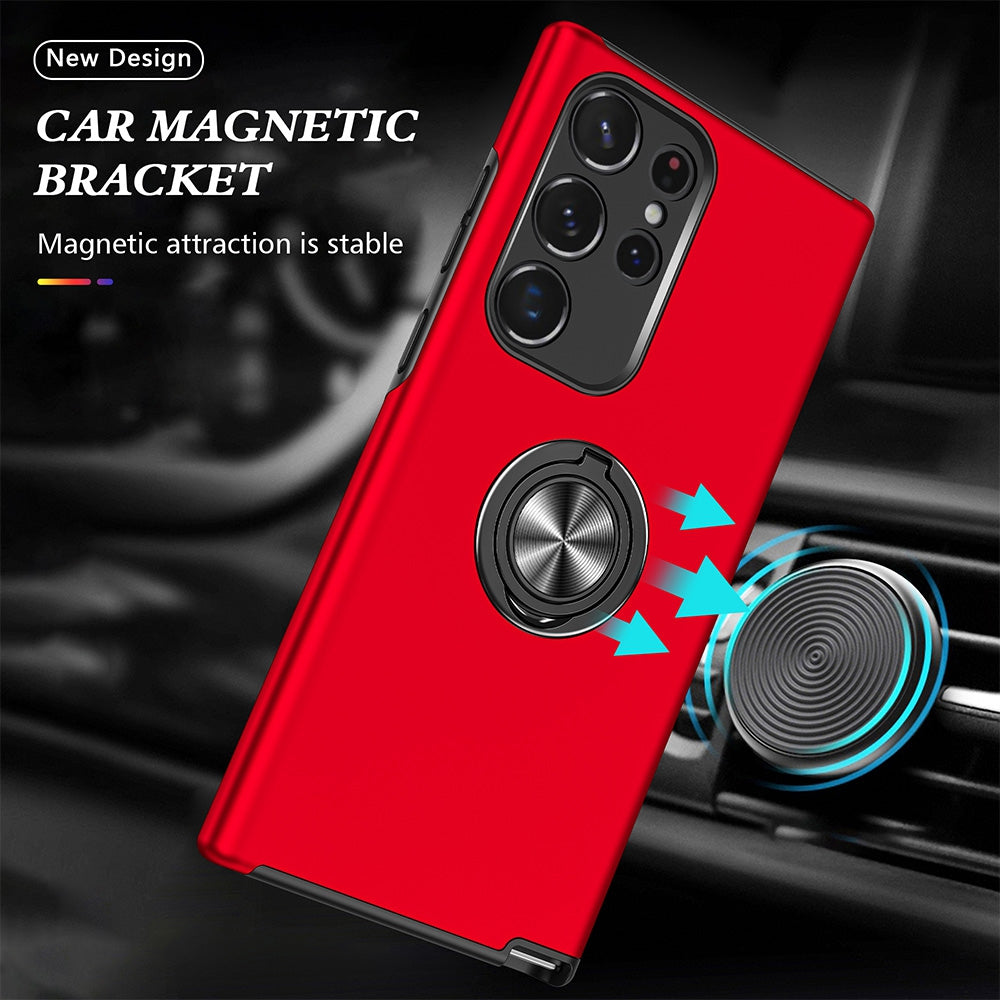 Magnetic Ring Holder Shockproof Case Cover for Samsung Galaxy S24 Ultra