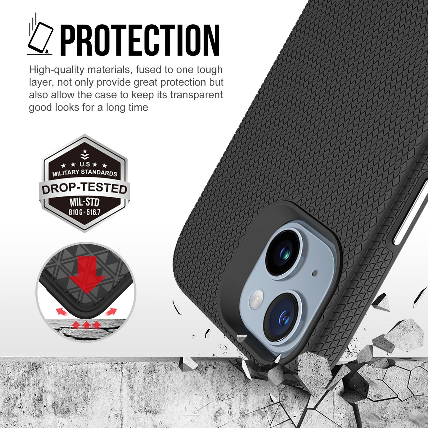 Rhinos Rugged Shockproof Magesafe Cover Case for iPhone 15 Plus