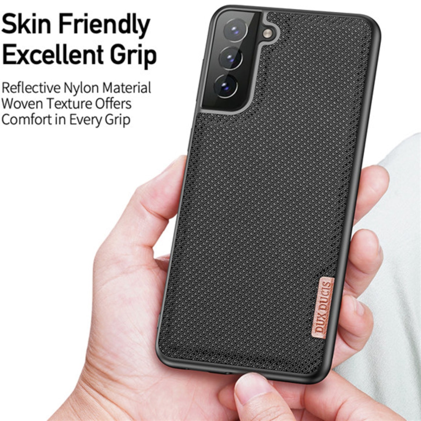 Dux Ducis Fino Series Woven Fabric-none Slip Case Samsung Galaxy S21 - Black