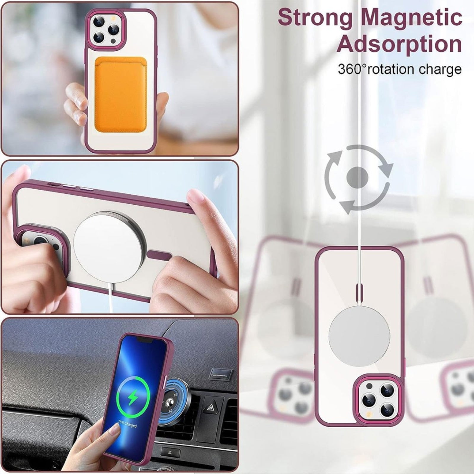 ReDefine Metal Camera Lens Magnetic Magsafe Case for iPhone 15 Pro Max