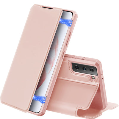 Dux Ducis Skin X Series Magnetic Flip Wallet Samsung Galaxy S21 Plus - Pink - MyMobile