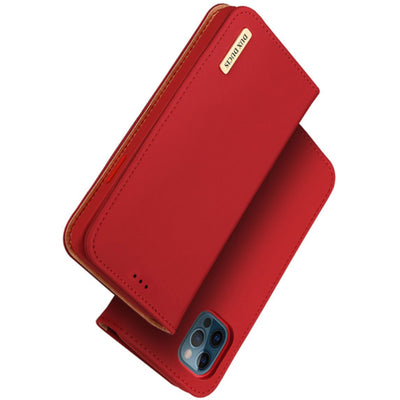 Dux Ducis Wish Series Leather Case For Iphone 12 Pro Max 6.7 Red - MyMobile