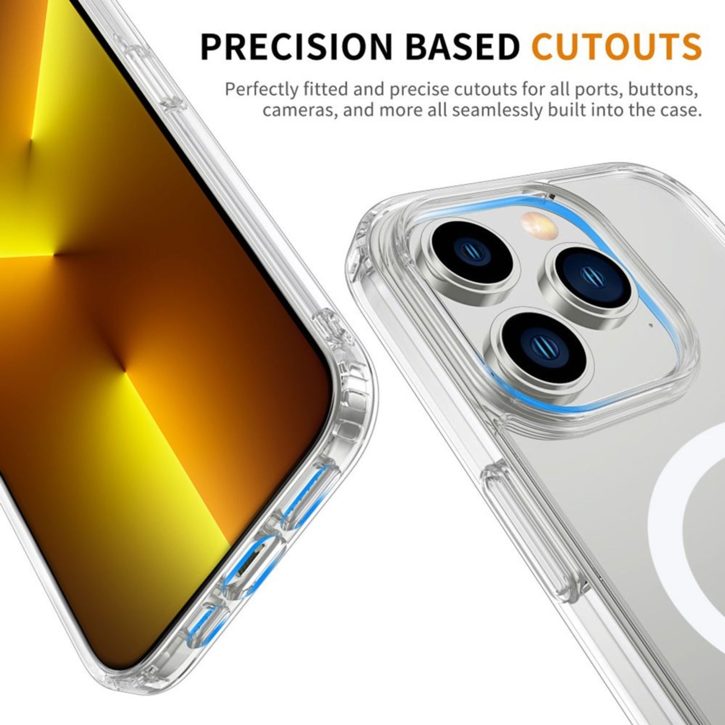 High Quality Acrylic + TPU Hybrid Magsafe Case for iPhone 15