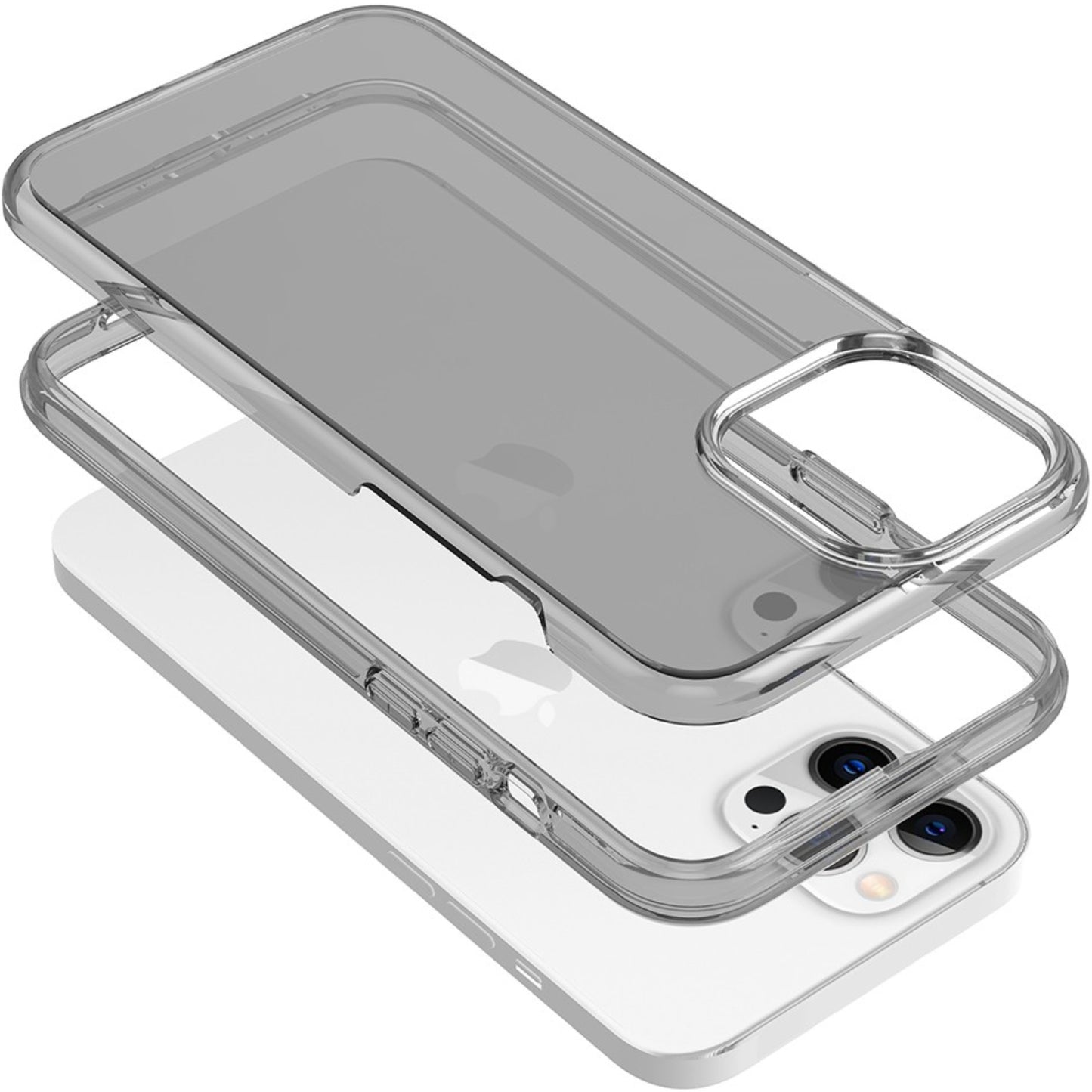 Ultimake Shockproof Case Cover for iPhone 15 Pro Black Clear