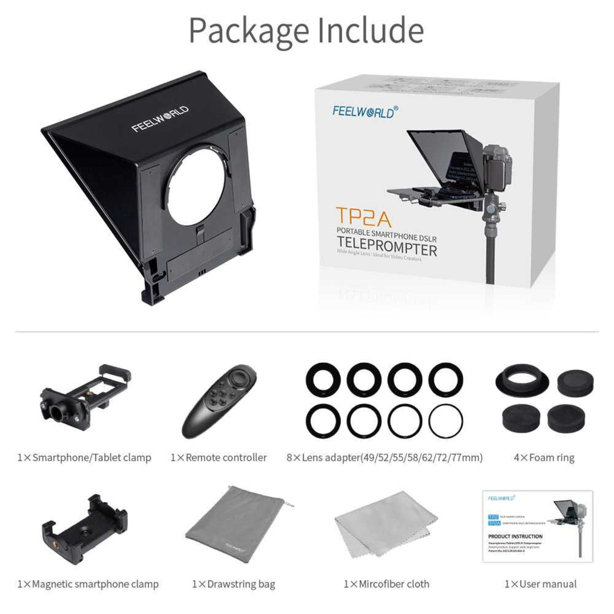 Feelworld TP2A Portable Teleprompter