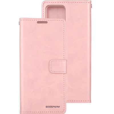 Mercury Bluemoon Diary Case for iPhone 15 Rose Gold