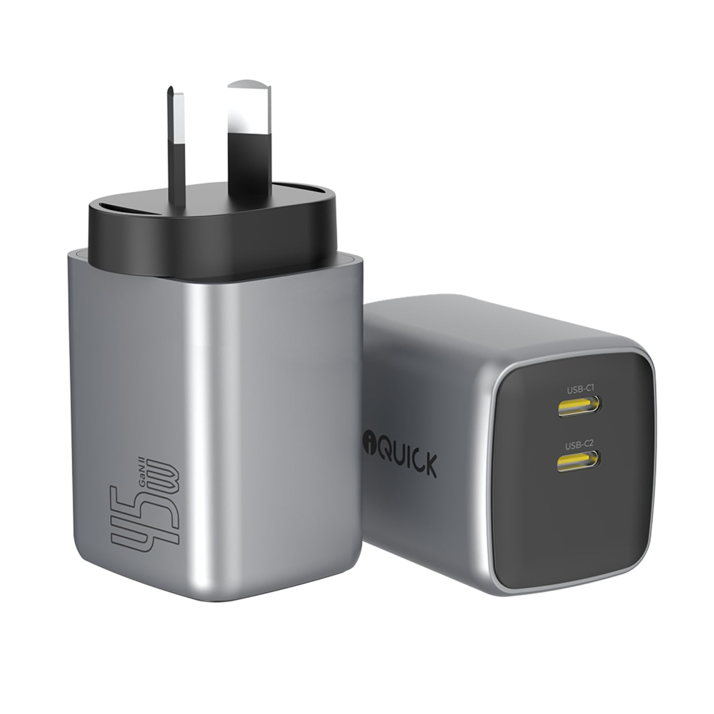 iQuick NANO ENERGY 2 45W PD3.0 Dual USB-C Ports Charging Adapter