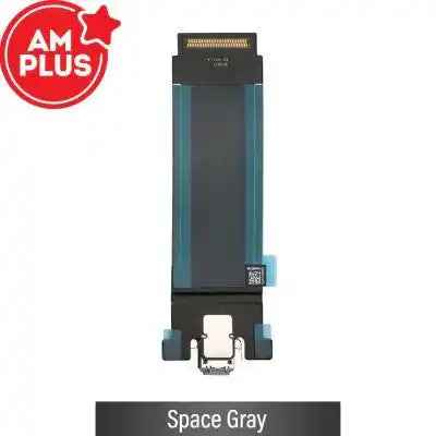 AMPLUS Charging port repair with Flex Cable for iPad Pro 12.9 2nd (Wi-Fi+Cellular)-Space Gray