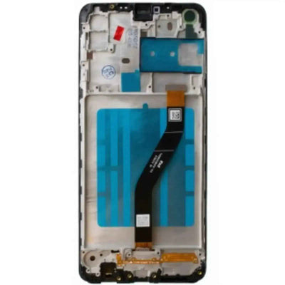 AMPLUS LCD Screen Repair for Samsung Galaxy A21 A215F with Frame -Black