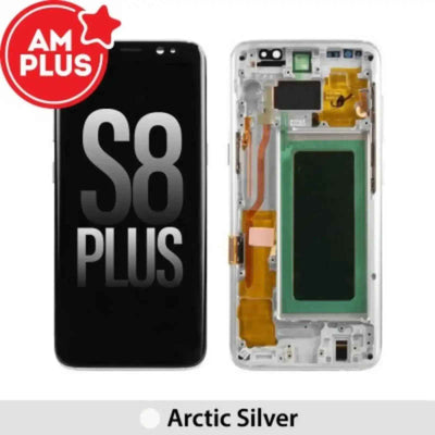 AMPLUS OLED Screen Replacement Digitizer For Samsung Galaxy S8 Plus G955F-Arctic Silver