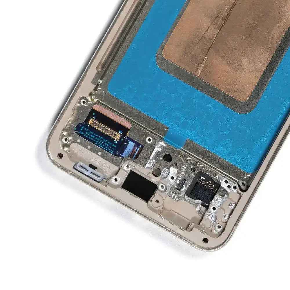 ASSEMBLED OLED Screen Replacement with Frame for Samsung Galaxy S24 S921B -Amber Yellow
