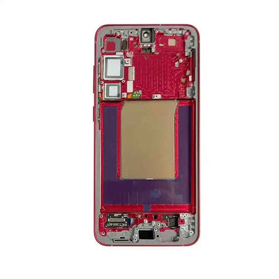 ASSEMBLED OLED Screen Replacement with Frame for Samsung Galaxy S25 Plus S936B-Coral Red