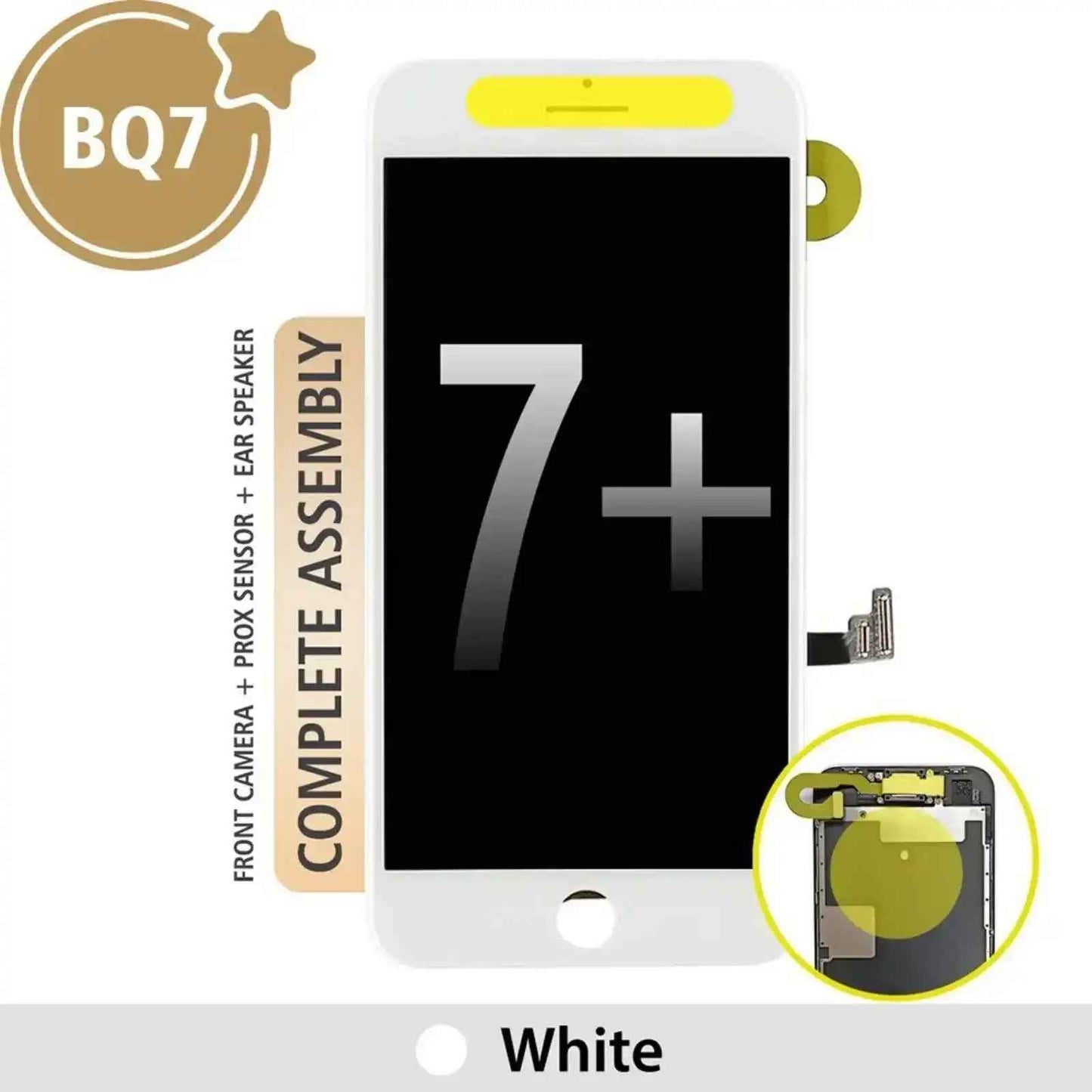 BQ7 Full LCD Screen Repair for iPhone 7 Plus Screen -White