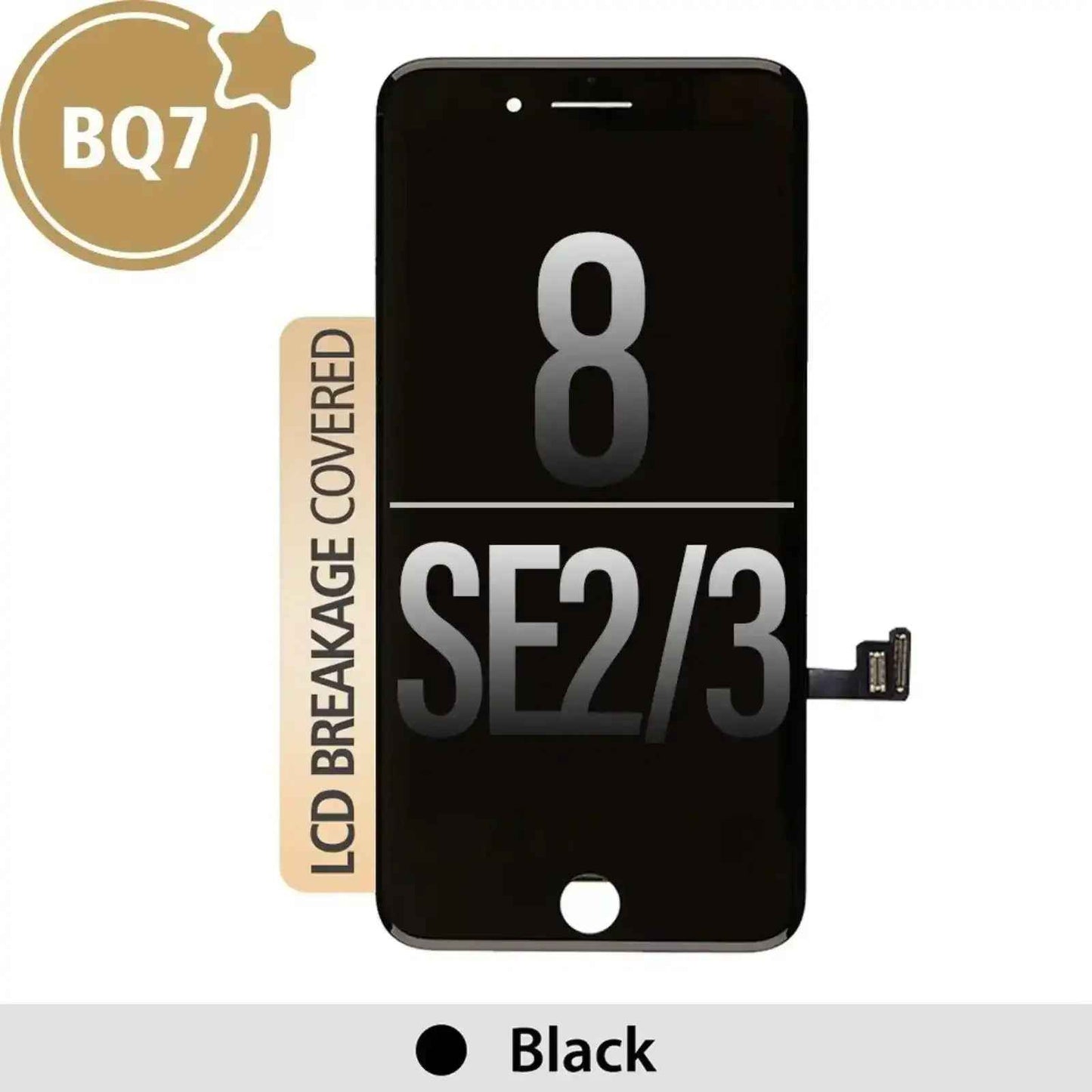 BQ7 LCD Screen Repair for iPhone 8 SE (2020) Screen -Black