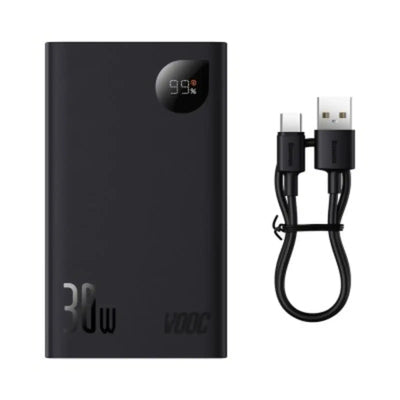 Baseus Adaman2 Digital Display Fast Charge Power Bank 20000mAh 30W (VOOC Edition)-Black Baseus