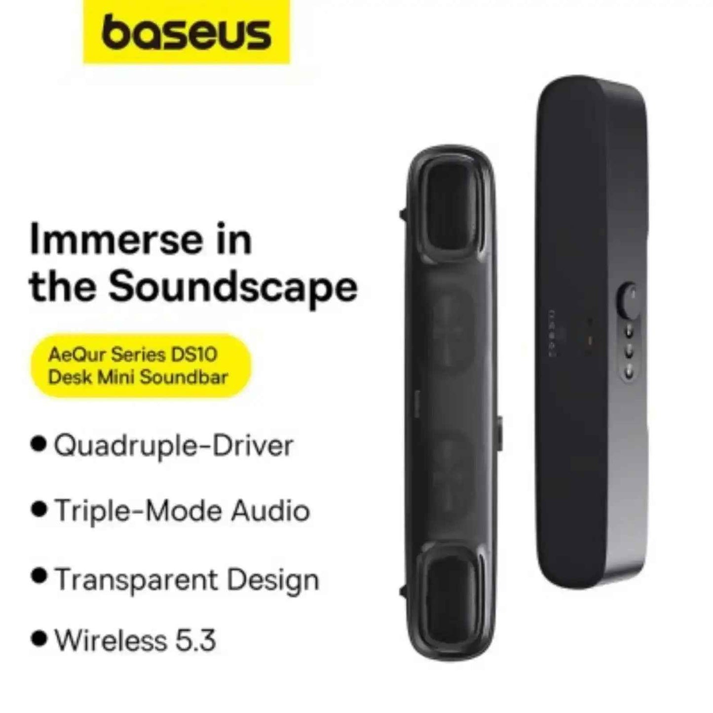 Baseus AeQur DS10 Mini Soundbar-Cluster Black