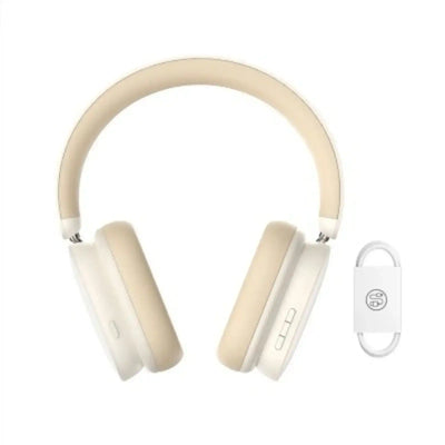 Baseus Bowie H1 Noise-Cancelling Wireless Headphones-White Baseus