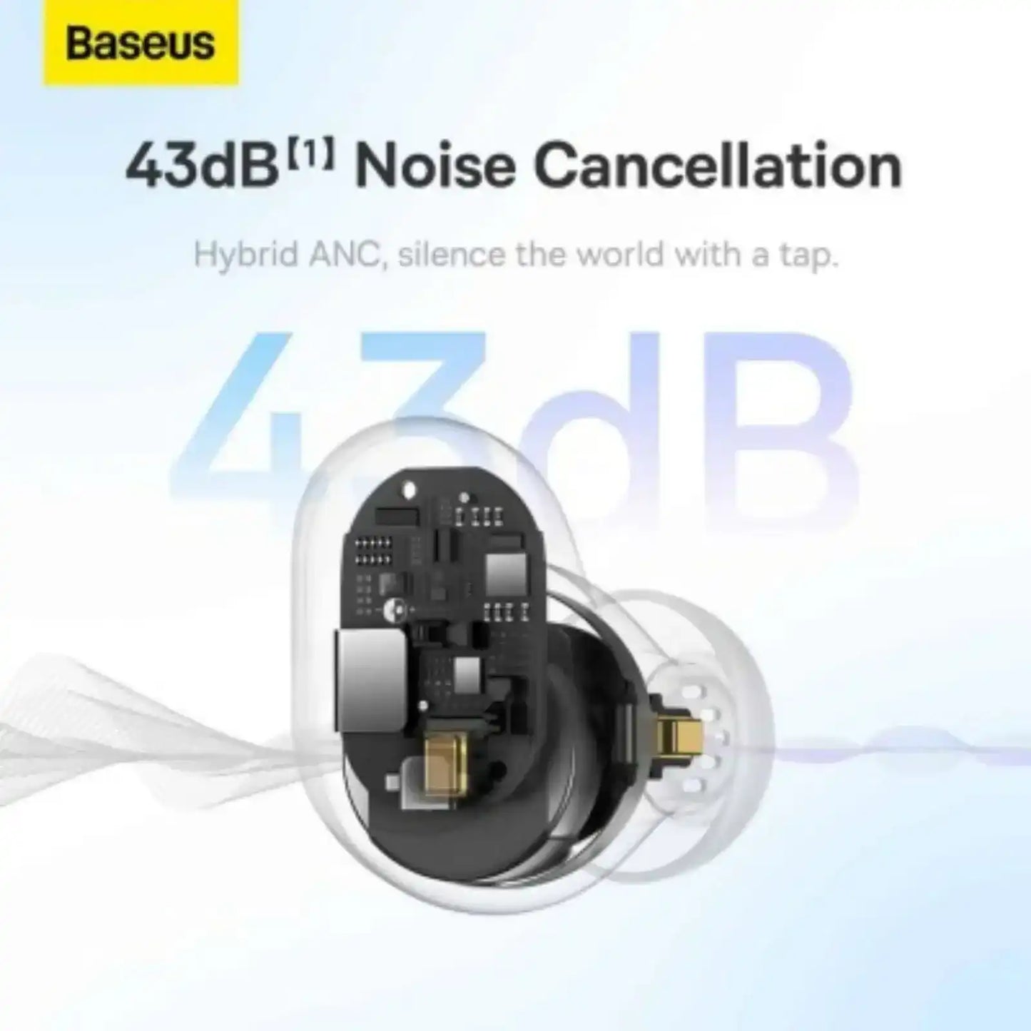 Baseus Bowie WM05 True Wireless Earphones-White Baseus