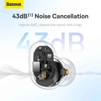 Baseus Bowie WM05 True Wireless Earphones-White