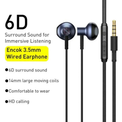 Baseus Encok 3.5mm Wired Earphone H19 Baseus