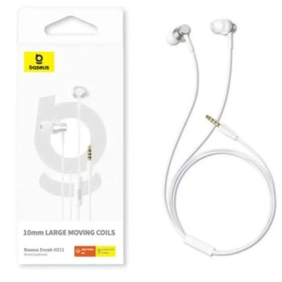 Baseus Encok HZ11 Wired Earphones-White MyMobile