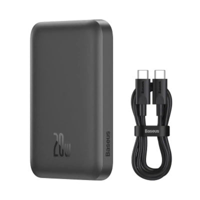 Baseus Magnetic Mini Air Wireless Charging Power Bank 6000mAh 20W (Overseas Edition)-Black Baseus