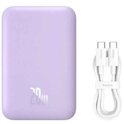 Baseus Magnetic Mini Air Wireless Charging Power Bank 6000mAh 20W (Overseas Edition)-Purple