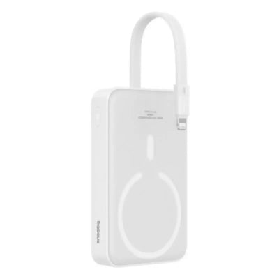 Baseus Magnetic Mini Wireless Fast Charge Power Bank iP Edition 10000mAh 20W-White Baseus