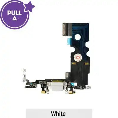 Charging port repair Flex Cable for iPhone 8 (PULL-A)-White PULL-A