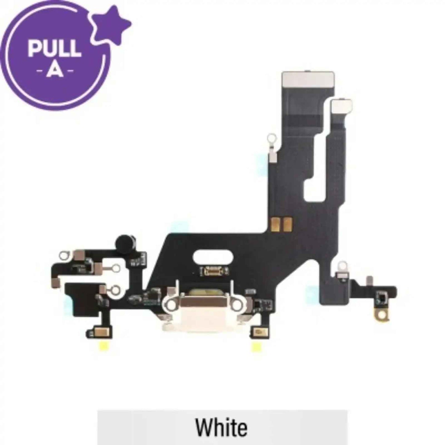 Charging port repair for iPhone 11 (PULL-A)-White