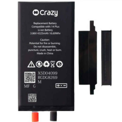 Crazy Core Series- iPhone 14 Plus Replacement Battery Core with Adhesive Strips 4325mAh