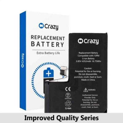 Crazy Improved Quality- iPhone 13 Pro Max Replacement Battery with Adhesive Strips 4352mAh TI CHIP: TI 27546-A3 IC Cheapest Price