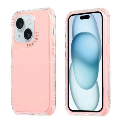 Dreamland 3 in 1 Solid Color Transparent Frame PC + TPU Phone Case