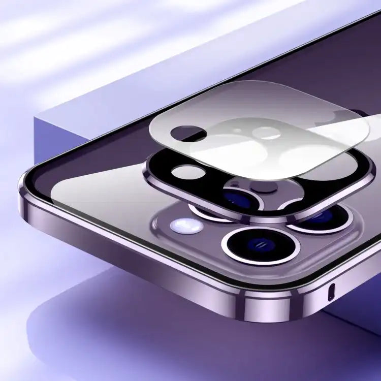 Magnetic Double-buckle HD Tempered Glass Phone Case