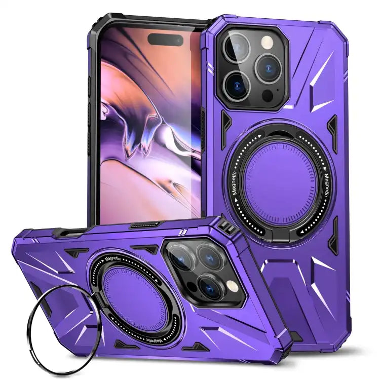 MagSafe Magnetic Shockproof Phone Case with Ring Holder