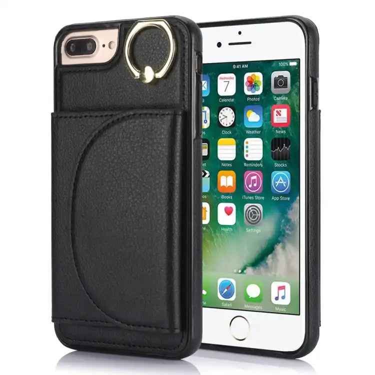 Ring Holder Card Bag Skin Feel Phone Case