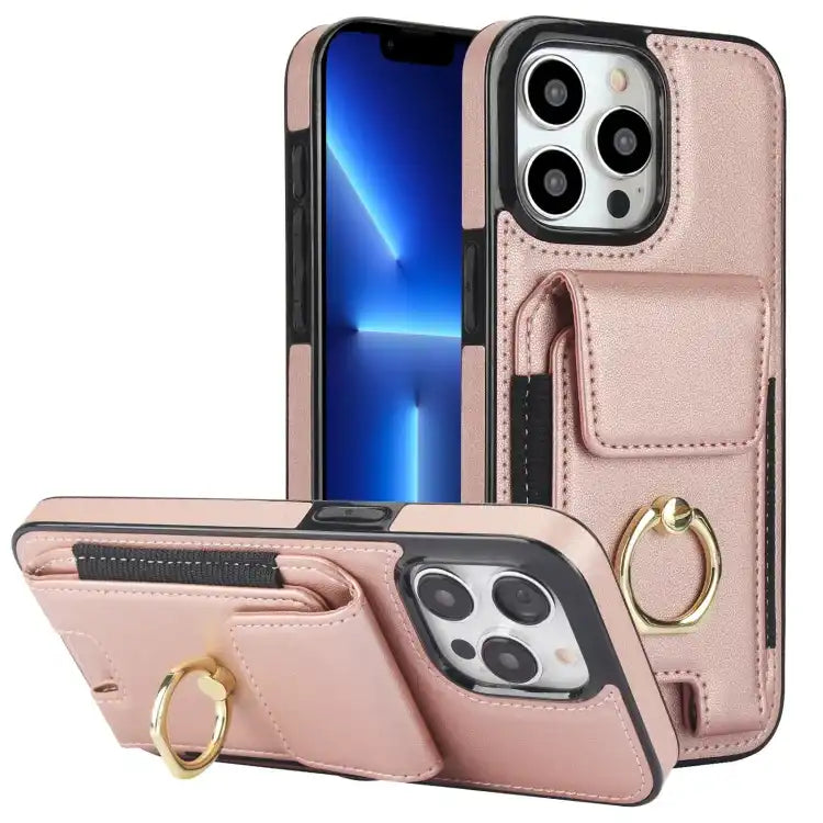 Elastic Card Bag Ring Holder Phone Case